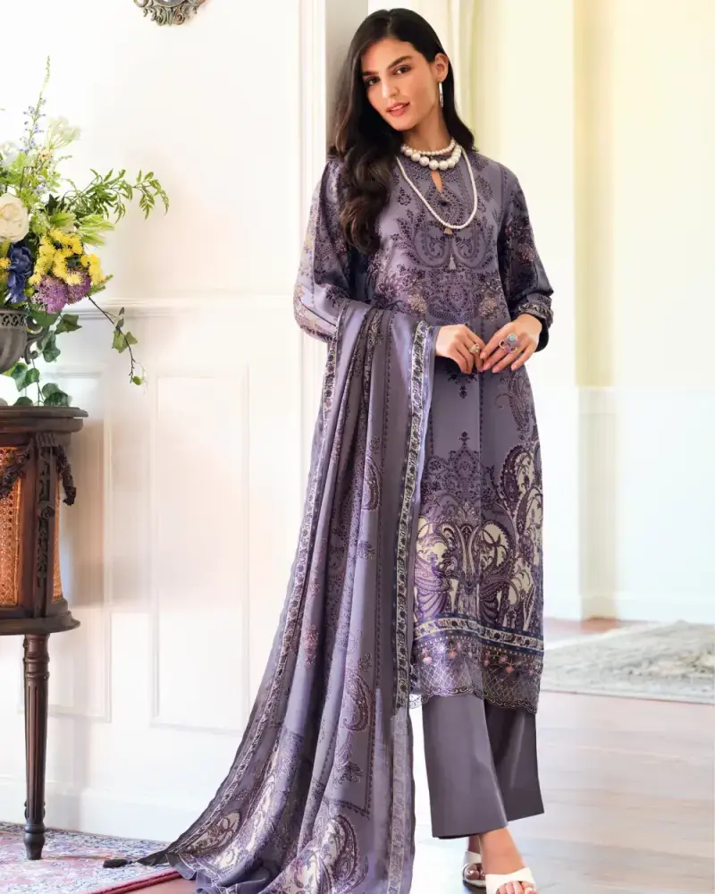 Lavender Pashmina Suit